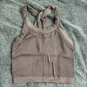 Women's Olive Halter Neck Top